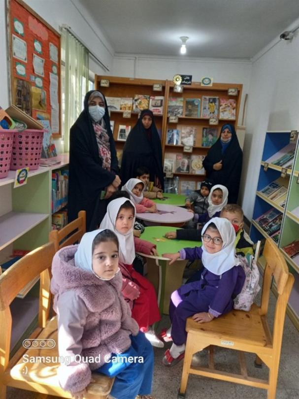 بازدید نوآموزان مهدقرآنی از بخش کودک