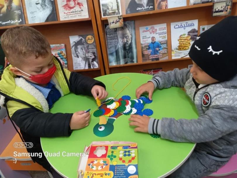 بازی نوآموزان مهدقرآنی در بخش کودک